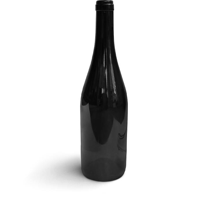 Une bouteille en verre réemployée par Bout' à Bout'